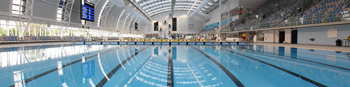 Swimming pool in an aquatic centre