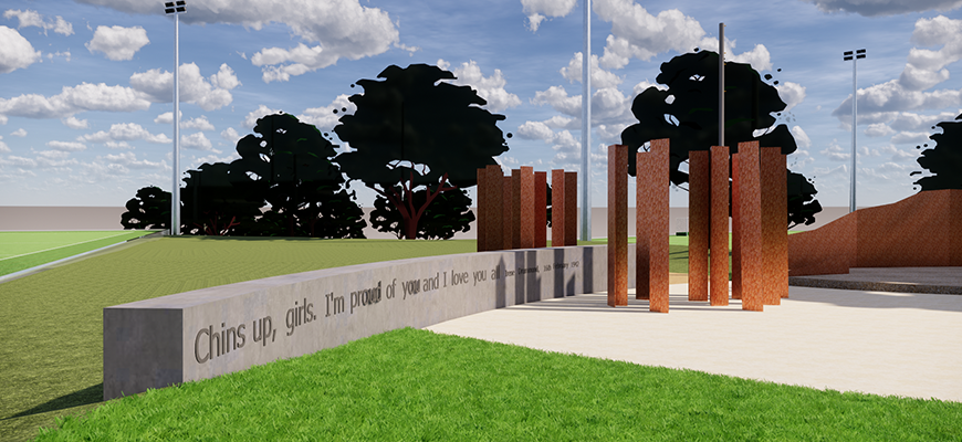 Women's Memorial Playing Fields Render