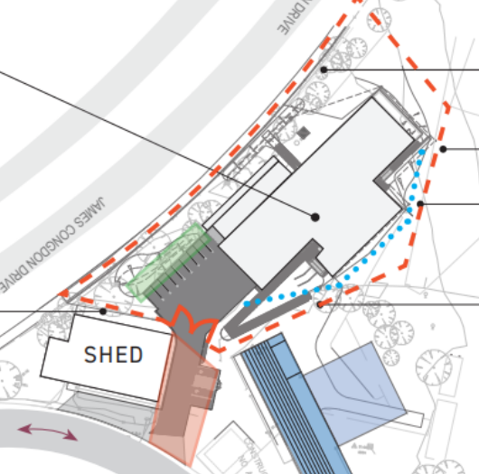 Map of Mile End site works