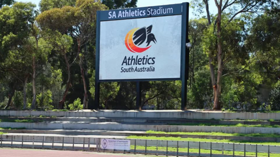 SA Athletics Stadium replay screen